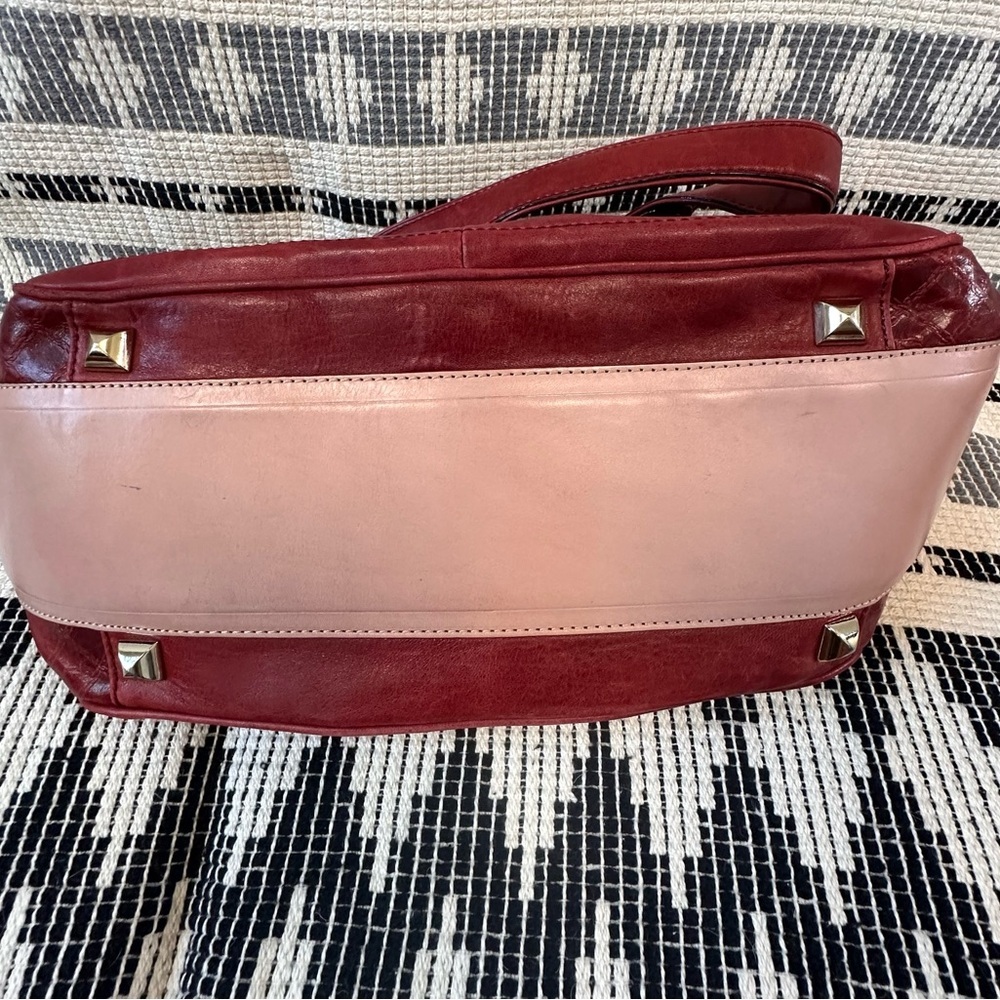 L.A.M.B. Red leather boston/bowler style bag - Picture 13 of 13